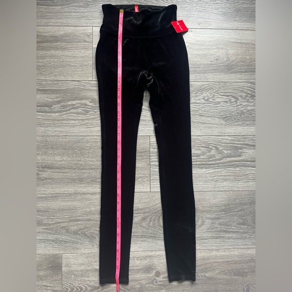 NEW SPANX Velvet Velour Black Soft Party Night Out Date Holiday Leggings Size XS - Picture 4 of 6